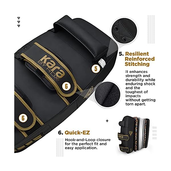 RDX-Thai-Pads-Curved-Kickboxing-Muay-Thai-with-Solid-Handle-Grip-Maya-Hide-Leather-KARA-Strike-Shield-for-Knees-Elbows-Kicks-Punches-Coaching-Training-Boxing-MMA-Martial-Arts-Taekwondo-Combat-Sports RDX Thai Pads Curved Kickboxing Muay Thai with Solid Handle Grip, Maya Hide Leather KARA Strike Shield for Knees Elbows Kicks Punches, Coaching Training Boxing MMA Martial Arts Taekwondo Combat Sports