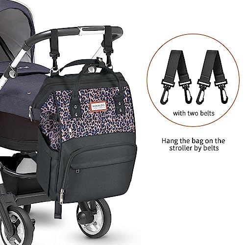 Mokaloo Diaper Bag Backpack, Large Baby Bag, Multi-functional Travel Back Pack, Anti-Water Maternity Nappy Bag Changing Bags - Thumbnail 6