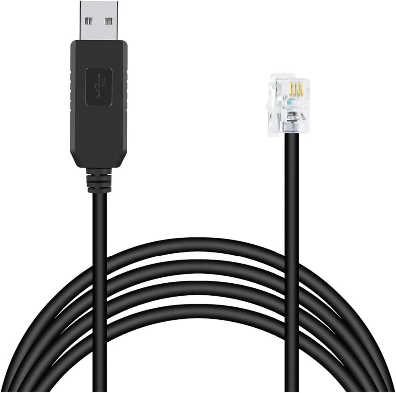USB to Serial Converter FTDI USB RS232 4P4C RJ9 Adapter Serial Converter 6FT 16.4FT for IEQ30pro ZEQ25 CEM60 Smarteq Pro(1.8m,Silver)