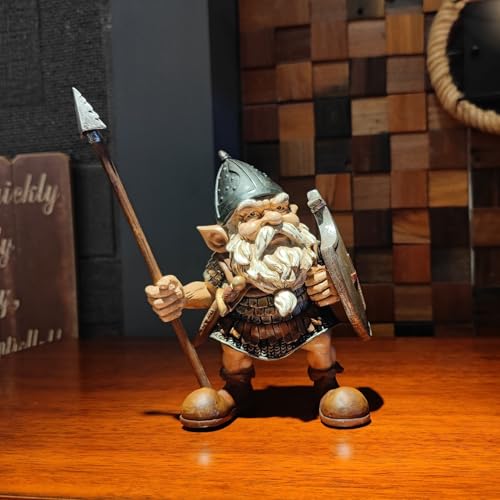 Figura Decorativa Enano Vikingo Guerrero Norse miniatura 6