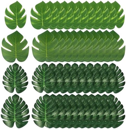 48 Stück Künstliche Palmenblätter - Tropische Deko Für Party Und Zuhause