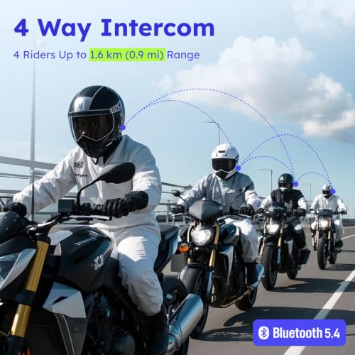 MAXRUNON D10 Motorcycle Bluetooth Headset