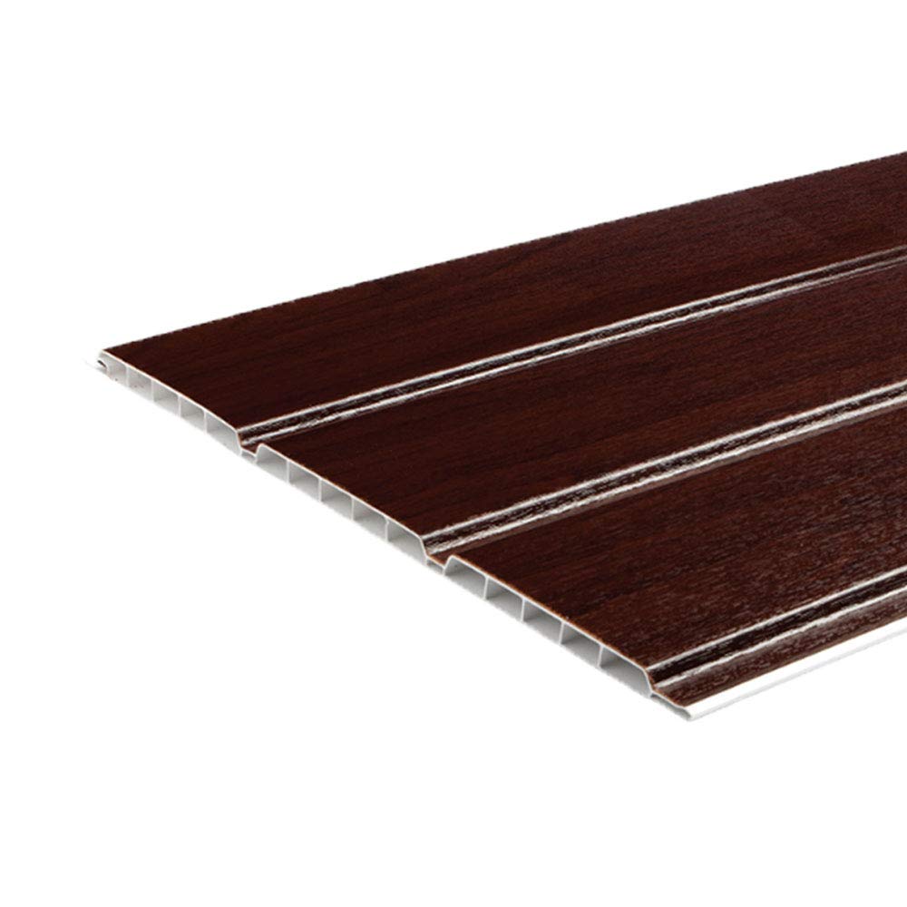 Vp Rosewood Upvc Hollow Soffit Cladding Panels - Plastic Soffit Board - 5 Metre Length X 300Mm Wide