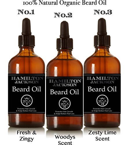 Olio organico per barba, 3 confezioni da 30 ml