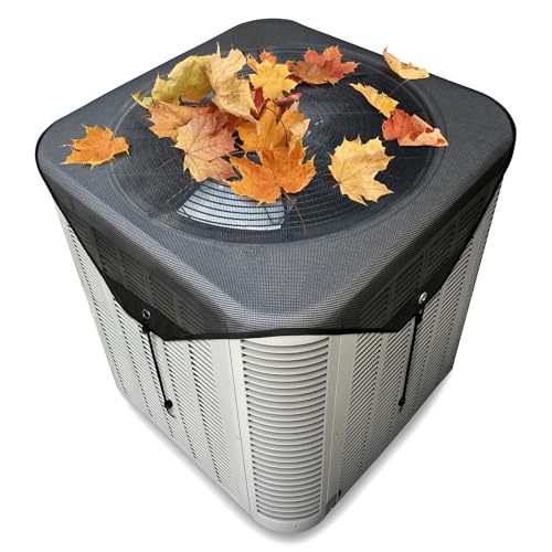 36"x36" Printspree Mesh Outdoor AC Unit Cover (Black) - image 1