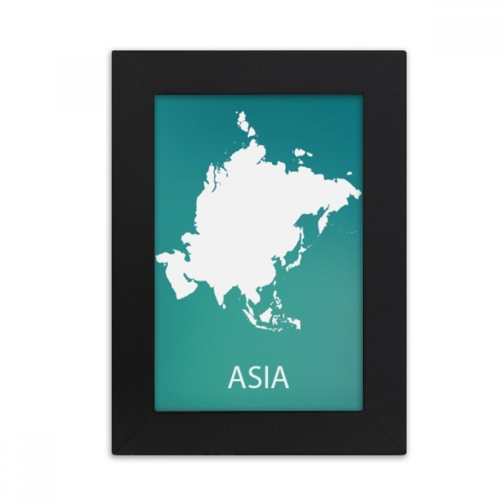 Cadre Photo 5X7 Pouces Asie Silhouette Carte Décoration Table Noir