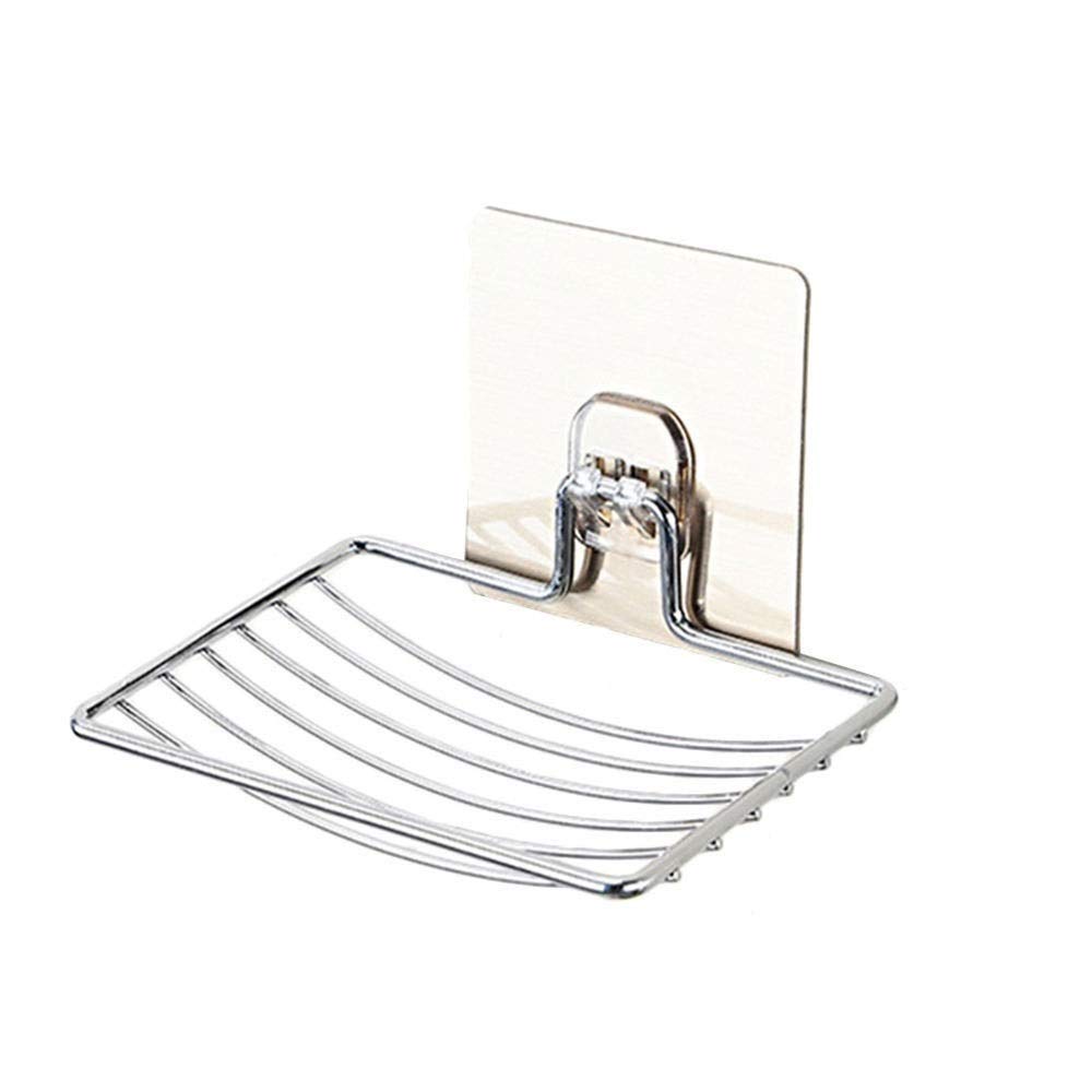 Porte-savon en acier inoxydable : support mural de douche et boîte à assiettes