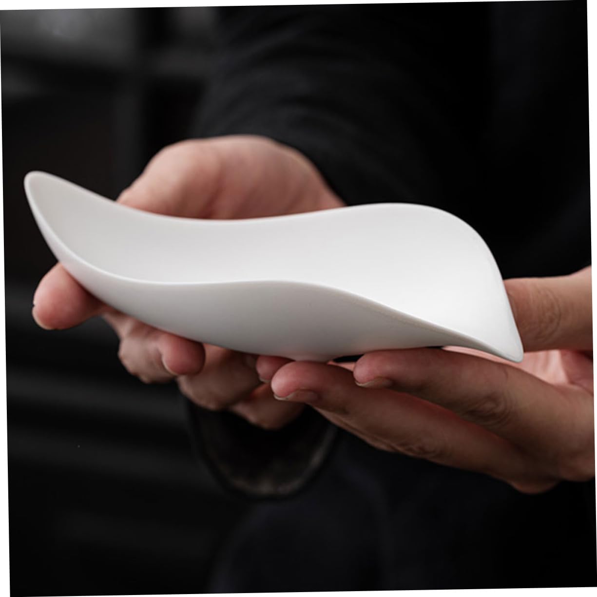 BIUDECO Ceramic Tea Scoop Set Chinese Tea Service Tools Porcelain Tea Scoops for Loose Te