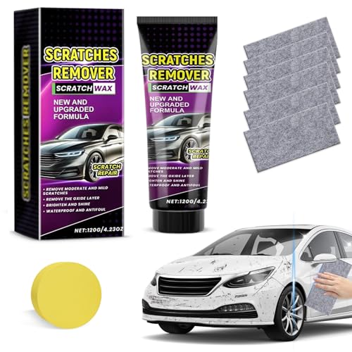 Nano Paño para quitar arañazos de coche, 2025, nuevo kit de pasta de reparación de arañazos, cera de pulido con nano paño y bola de esponja, kit de reparación de vehículos (B)