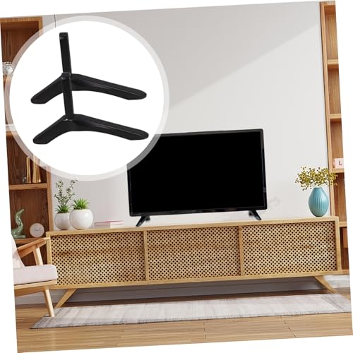 Support TV stable résolvant le problème de place sur les meubles de bureau étroits - 5