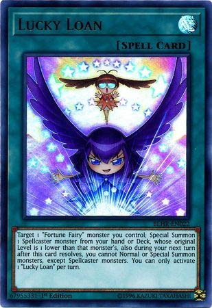 Amazon.com: Yu-Gi-Oh! - Lucky Loan - BLHR-EN022 - Ultra Rare - 1st Edition 
