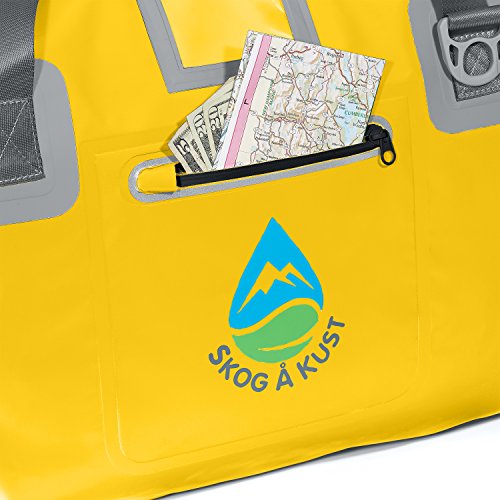 Image of Skog A Kust DuffelSak Waterproof Duffel Bag | 40L Yellow | 40, 60 and 90 Liter Sizes, For Sports, For Travel