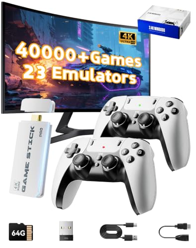 2026 Retro Gaming Stick with 23 Emulators 4K HDMI