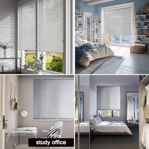 Persianas venecianas de aluminio, cortinas opacas con aislamiento térmico personalizable 7