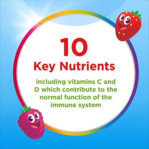 Centrum MultiGummies, Immunity Support, gummy multivitamins for kids with Mixed Berry, Natural Fruit Flavour, Includes key vitamins C and D, 30 Chewable Gummies - Image 2