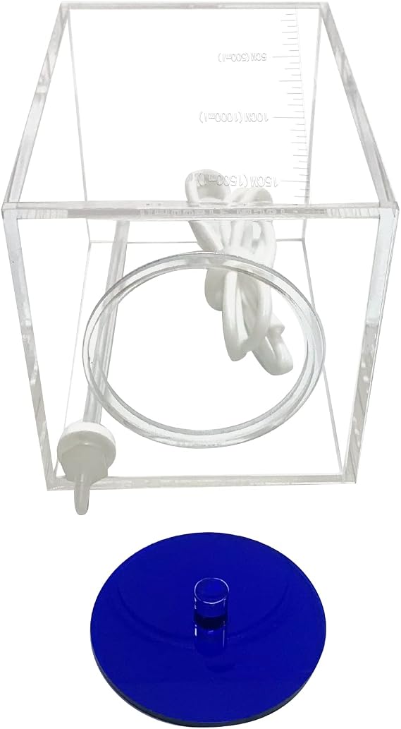 dosing Container dosing Pump Reservoir with dosing Pump tubing Hose 1500ml(Blue lid)