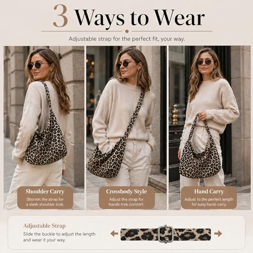 Bolso Tote con Estampado Leopardo para Mujer miniatura 5