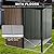 LEMBERI 5x3 FT Outdoor Storage Shed with Floor,Tool Garden Metal Sheds with Lockable Door,Outside Waterproof Galvanized Steel Storage House for Backyard Garden, Patio, Lawn Brown