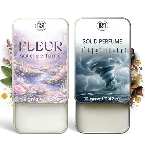 Image of Dr.Mashur Solid Perfume |Typhon&Fleur Alcohol Free Wax Perfume Balm, Long Lasting | Pocket Tin 12g, Pack Of 2| Non Greasy Smooth Glide, Travel Friendly Men And Women