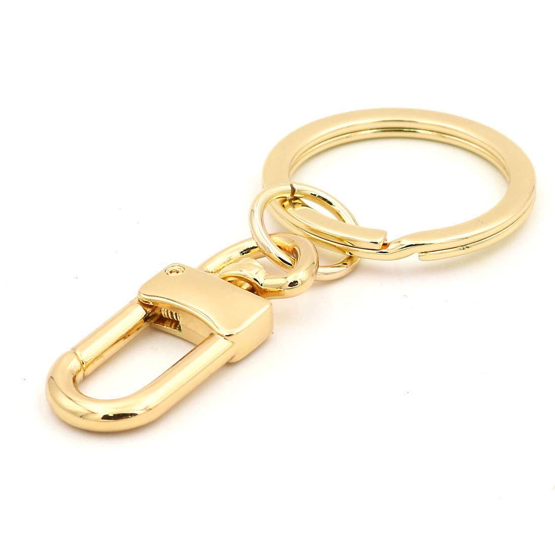 NEXT FASHION Purse Key Charm Key Ring Clasp Gold Tone For Handbag & Purse