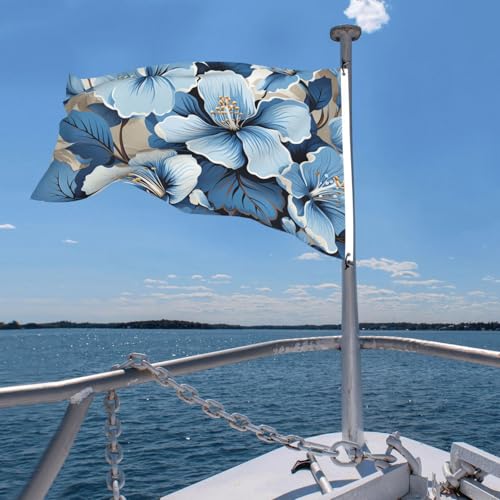 Drapeau extérieur 1,2x1,8 m hibiscus double face avec œillets - 7