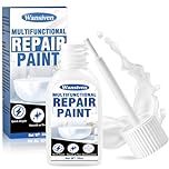 Wansiven Enamel Touch Up Paint 30 ml, White Touch Up Paint Pen for Kitchen Appliances & Bathroom, Multi-purpose touch-up paint for Radiator, Metal, Ceramic, Fridge, Sink, Furniture, Wall