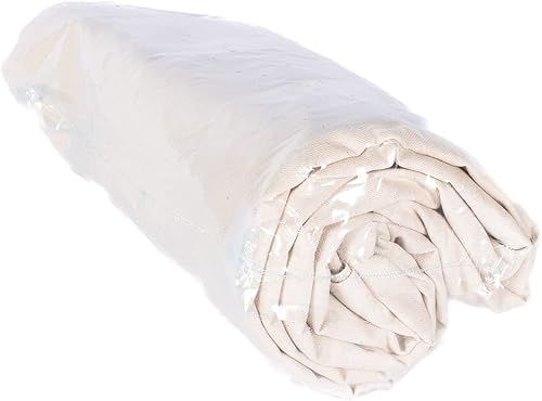 Miniatura 6 de Tela de lona 100% algodón natural de 10 onzas (pato), 63 pulgadas de ancho x 3 yardas de largo