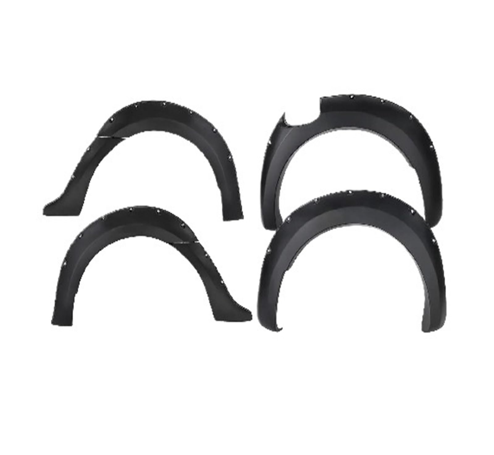 Dydgutufb One Color Car Wheel Eyebrows For F&Ord For Ranger T7 2015-2018 Px2 Mk2 Car Accessories 6Pcs 9'' Riveted Style Fender Flares Wheel Arch Extension Car Wheel Arch