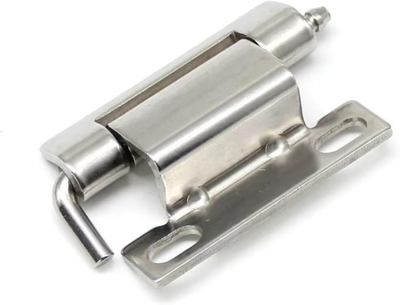 Detachable Right Angle Iron Hinge Pin Type Curved Perforated 304 Stainless Steel 1Pcs(304-20mm)