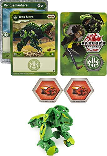 Bakugan Ultra, Trox, 3-Inch Tall Armored Alliance Collectible Action Figure And Trading Card #TOP1