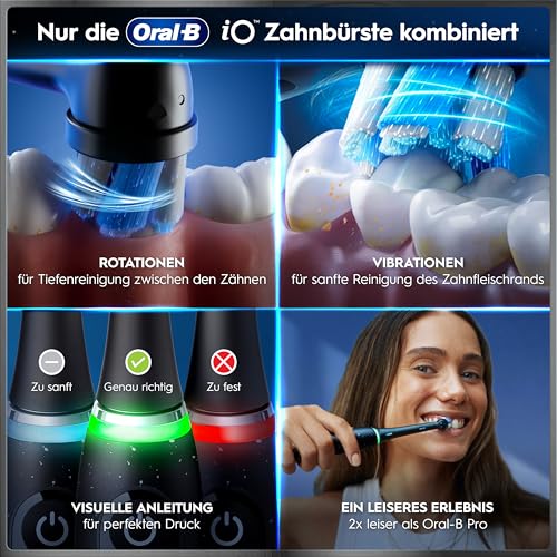 Oral-B iO Series 10 Elektrische Zahnbürste, Schwarz – Ansicht 6