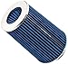 Spectre Universal Clamp-On Air Filter: High Performance, Washable Filter: Round Tapered; 3 in/3.5 in/4 in Flange ID; 8.75 in (222 mm) Height; 6 in (152 mm) Base; 4.75 in (121 mm) Top, SPE-9736, Blue
