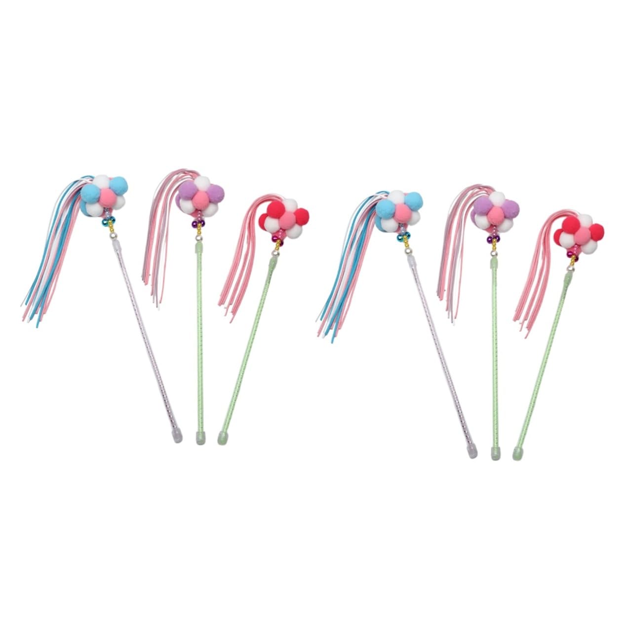 Toddmomy 6 Piezas Rompecabezas de Gato Mascota Juguete de burlas para Gatos Peluches Juguetes Juguete para burlarse de Gatos Varita de Juguete para Gatos el Gato Teaser de Gato Suministros