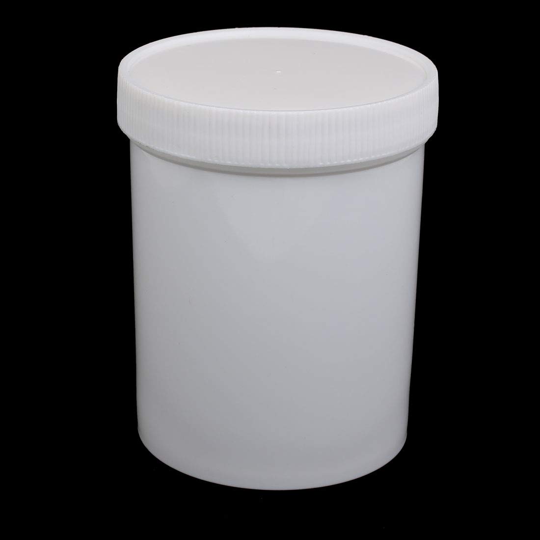 Aexit 500ml HDPE gauge Plastic Wide Mouth Round Laboratory Experiment Bottle White 2pcs