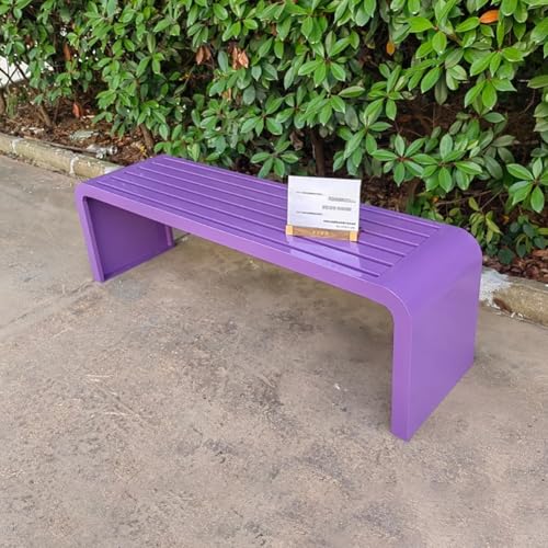 Banco de jardín de metal resistente a la intemperie para exterior y parque