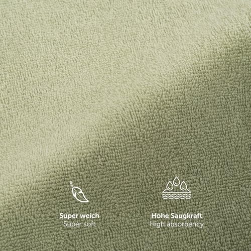 Blumtal Premium Frottier Gästehandtücher Set 24 teilig 100% Baumwolle - Oeko-TEX zertifiziertes Gästehandtuch 24x (30x30 cm) - Ultra… – Ansicht 5