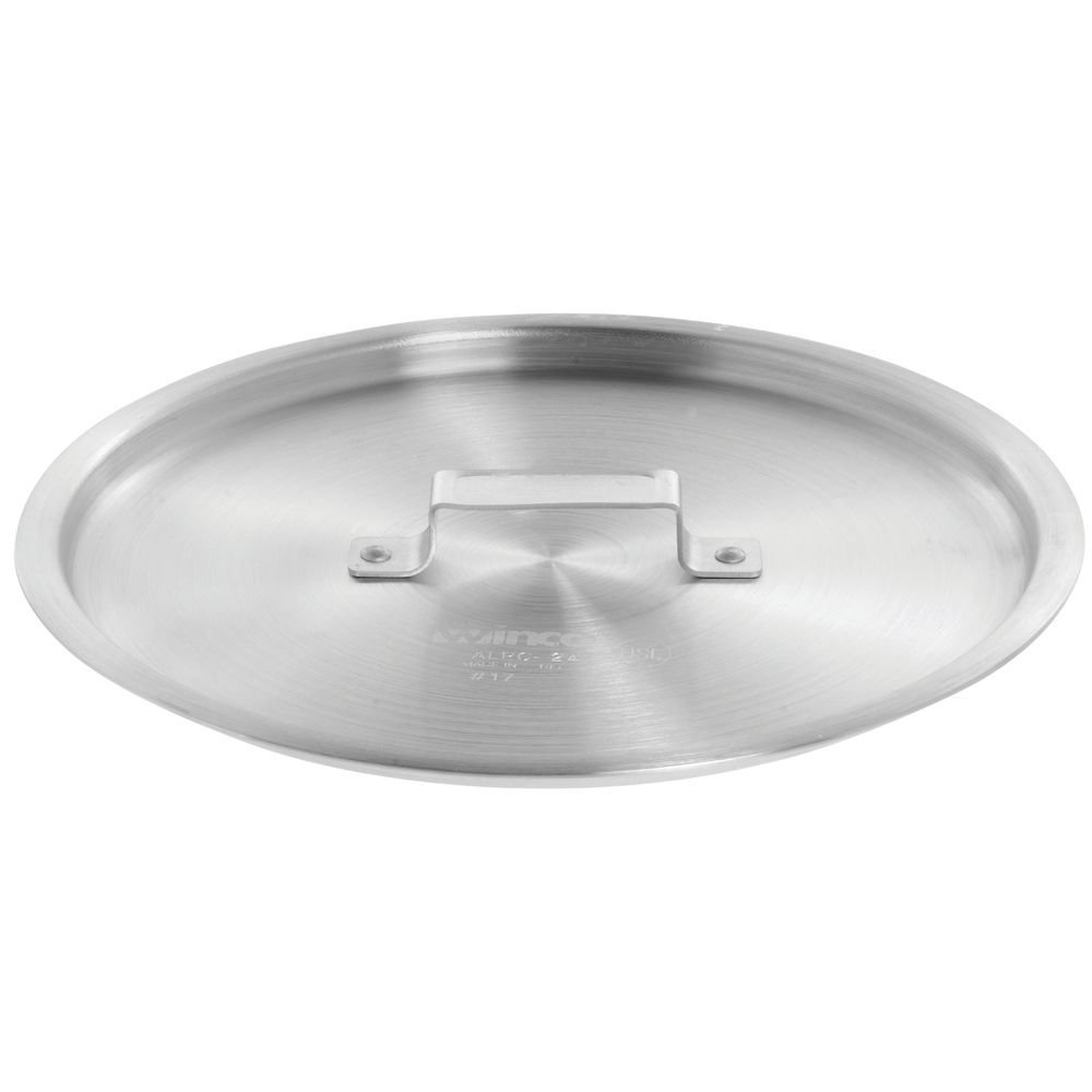 20 qt Stock Pot Cover Aluminum - 12 3/5"Dia by HUBERT – 20.0 quarts, Aluminum, Silver, Model KASP020C