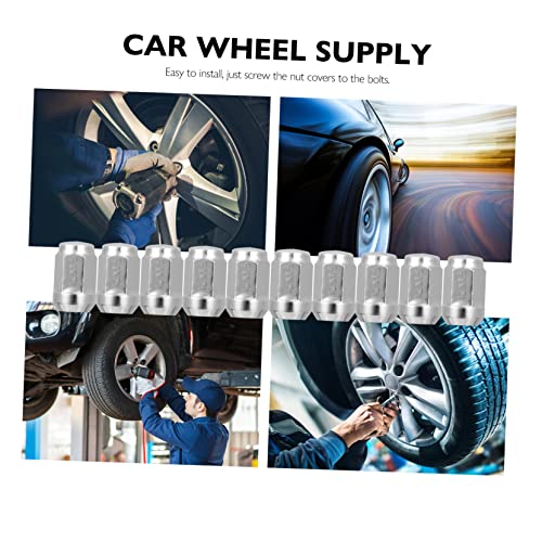 VILLCASE Porcas De Caminhão 10 Peças Protuberância Elétrica Acessório Prático Carrinho De Peças Fech