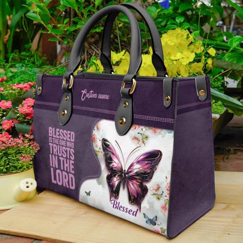 Christian Personalized Leather Handbag – Custom Name Women's Bag, Perfect for Mother's Day, Birthday, Christmas Gift2