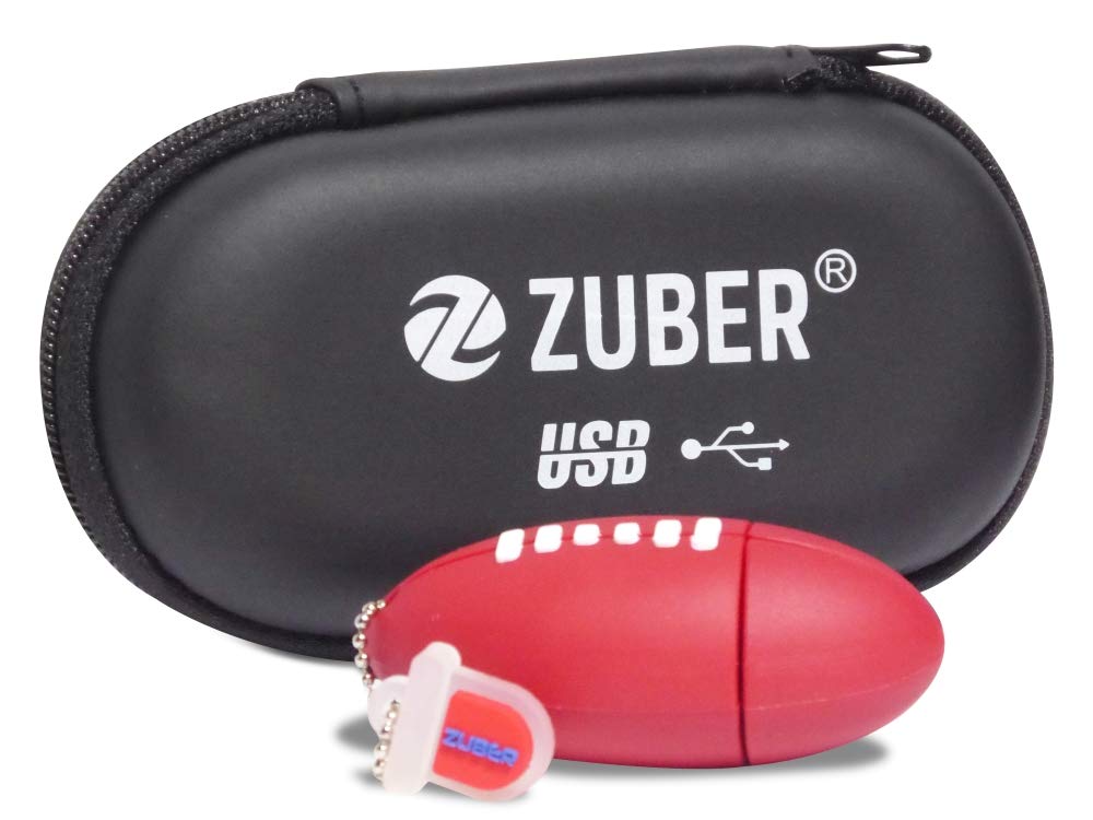 ZUBER® Rugby Ball Novelty USB Flash Drive Key Pen Drive Memory Stick 4GB/8GB/16GB/32GB/64GB/128GB/256GB/1TB/2TB in 2.0 & 3.0 Fast Data transfer Portable safe reliable Creative Data storage USB Great Gift Idea UK (8GB)