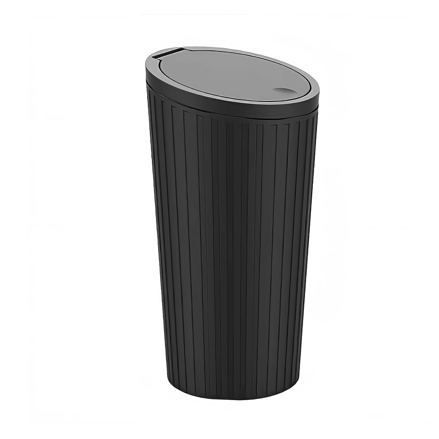 Car Trash Can with Lid, Small Cylindrical Car Interior Garbage Container for Cup Holder, Door Storage Compartment or Desktop-image-49