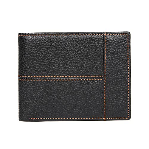 Wallets,Retro Short Men's Wallet Multi-Card Pocket Wallet Zipper Coin Purse Business Wallet Men(B)