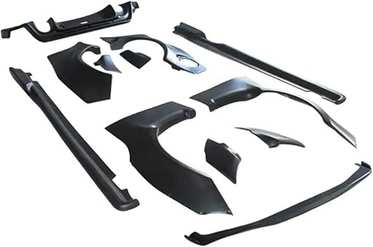 Car Body Kits Wide Body Fenders Front Spoiler Lip Rear Diffuser Lip Side Skirts Compatible for Toyota GT86 2013-2015