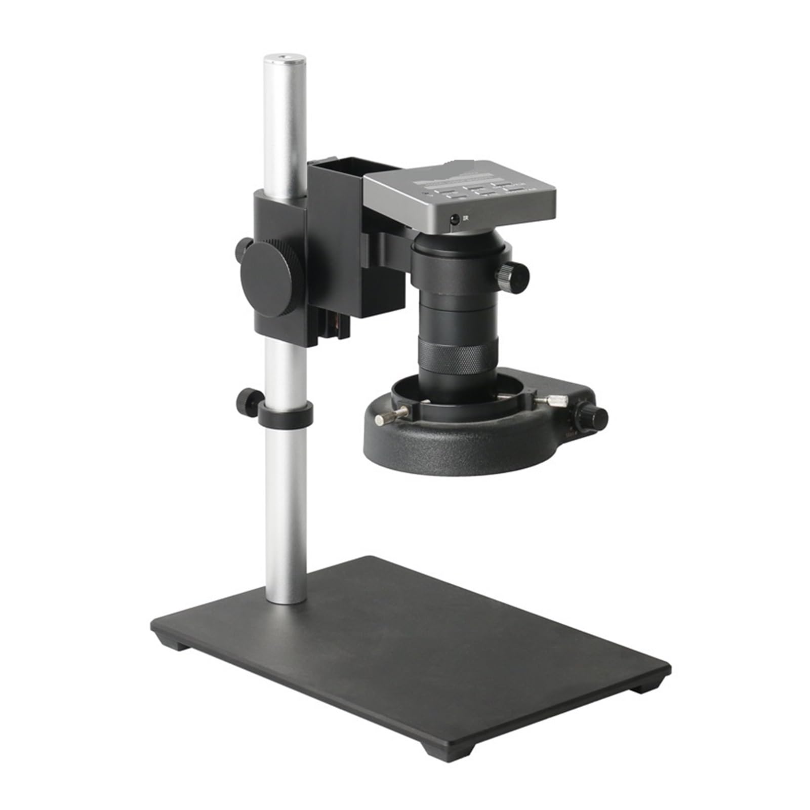 Microscope Lens 1080P IMX307 48MP Industrial Digital Video Microscope Camera 130X C-Mount Lens Microscope Stand(37MP 2K HDMI USB)