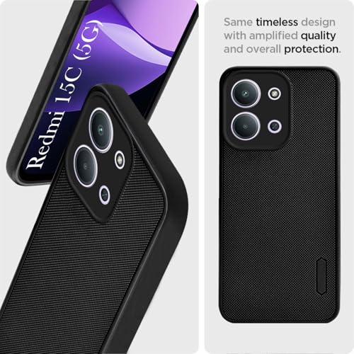 Image of Jkobi Rubberised Back Cover Case for Redmi 15C (Textured Grip Design | Micro-Fiber Cloth Inside | Slim and Light Weight | Soft Touch and Feel)