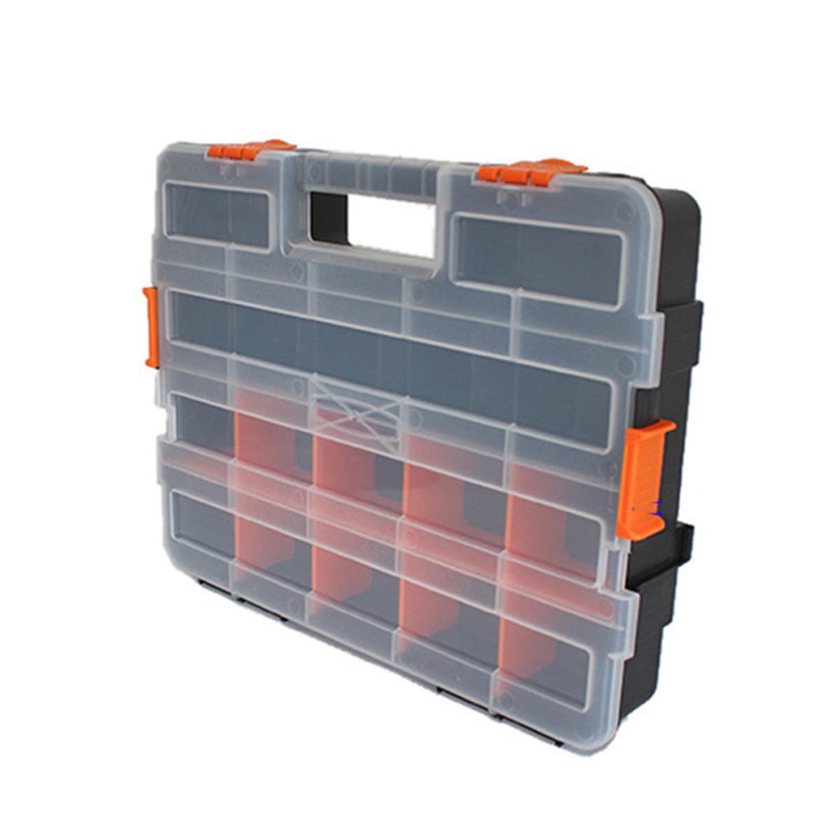 EXCEART Caja de Componentes Electrónicos Portátil Tapa y Divisores PP