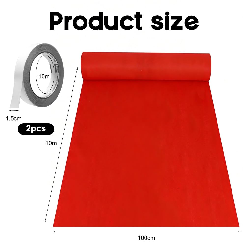 Tapis Rouge De Studio De 10 Mètres, Tapis D'Événement, Mariage, VIP, Antidérapant, Réception, Foire, Long Pour Fête, Cérémonie, Décoration