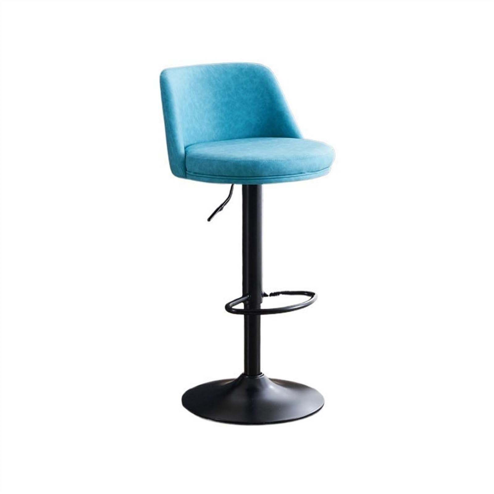 Eines F Home Bar Urniture Modern Light Luxury Household Ashion Kitchen Island Chair 60-80Cm Lift Swivel Backrest Bar Stool Iron High Chair Counter Barstool(F)