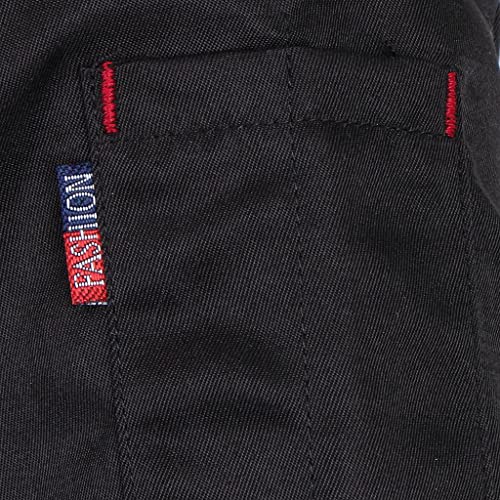 jojomis Professional Chef Jacket Long Sleeve Culinary Workwear - Black 3XL, Breathable & Wrinkle Resistant, Comfortable Spandex Blend