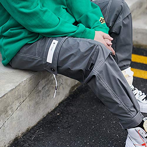 XYXIONGMAO Streetwear Harem Pants for Men Hip Hop Techwear Pants Loose Overalls Casual Function Multi-Pocket Trousers2